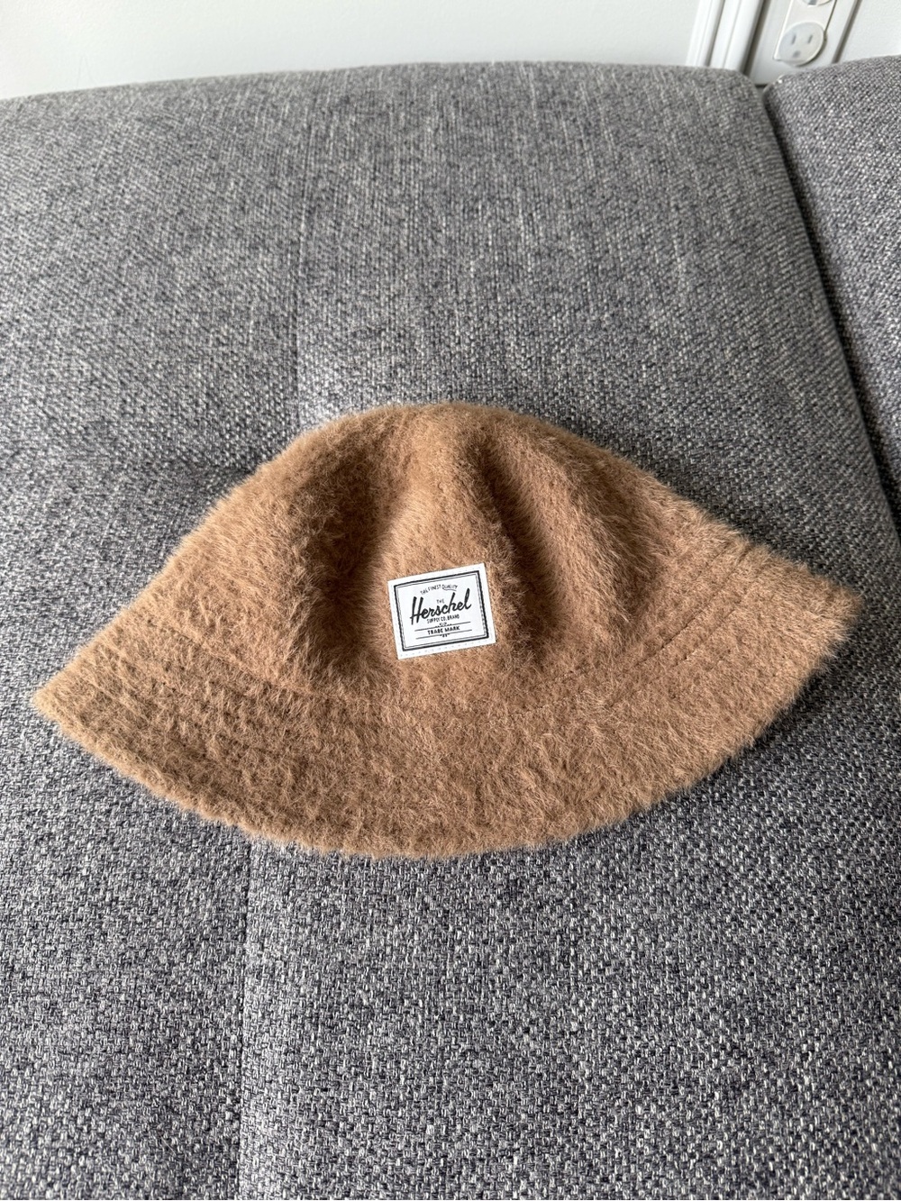 Herschel Supply Company Brown Fuzzy Bucket Hat